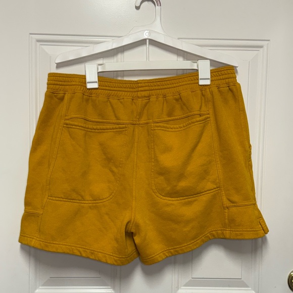 Daily Practice by Anthropologie Yellow Seamed Lounge Shorts Comfy Cozy Size XL - Picture 6 of 10